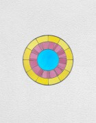 yellow pink blue clock | UGO RONDINONE