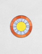orange blue yellow clock | UGO RONDINONE