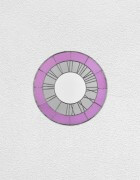 pink gray white clock | UGO RONDINONE
