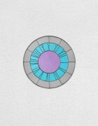 grey blue pink clock | UGO RONDINONE