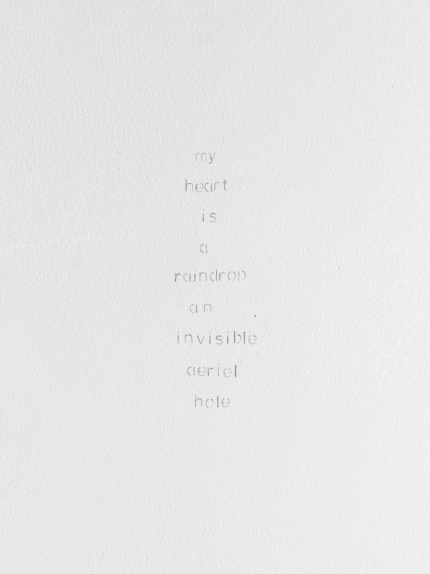 poem | UGO RONDINONE