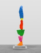 orange pink green red yellow blue mountain | UGO RONDINONE