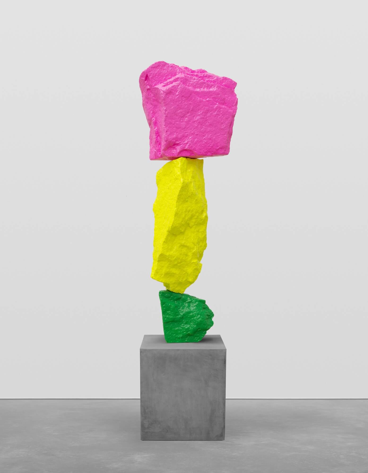 green yellow pink mountain | UGO RONDINONE