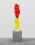 white yellow red mountain | UGO RONDINONE
