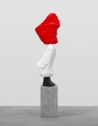 black white red mountain | UGO RONDINONE