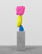 blue yellow pink mountain | UGO RONDINONE