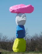 yellow blue white pink | UGO RONDINONE