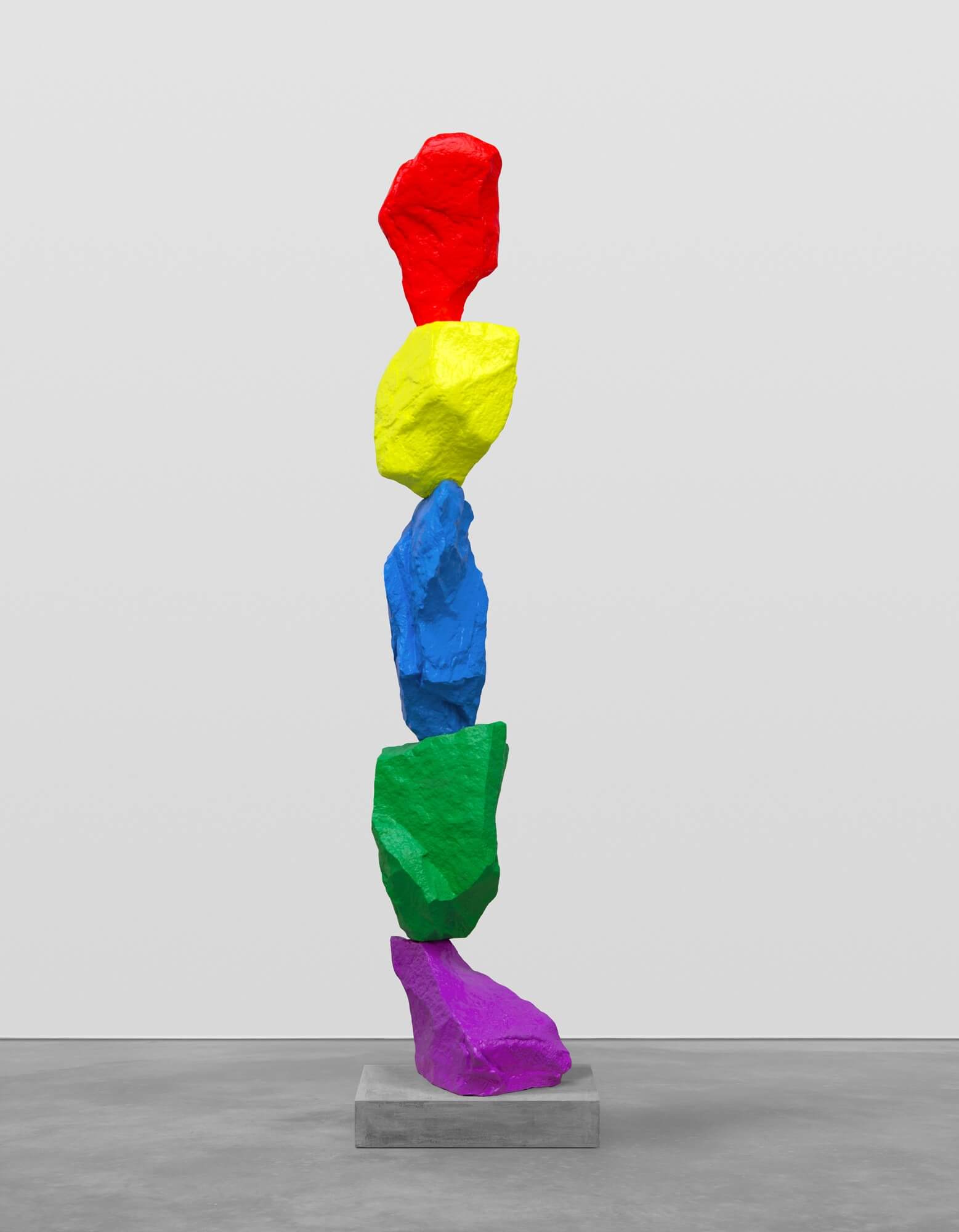 purple green blue yellow red mountain | UGO RONDINONE