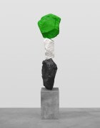 black white green mountain | UGO RONDINONE