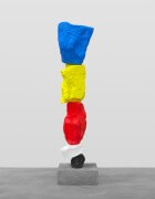 black white red yellow blue mountain | UGO RONDINONE