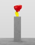 yellow red mountain | UGO RONDINONE