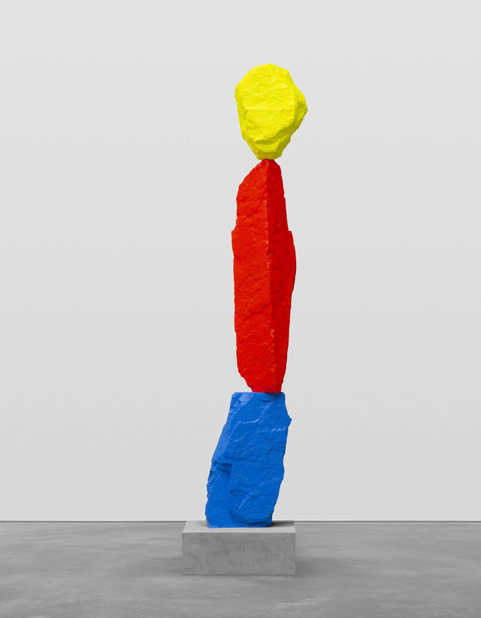 blue red yellow mountain | UGO RONDINONE