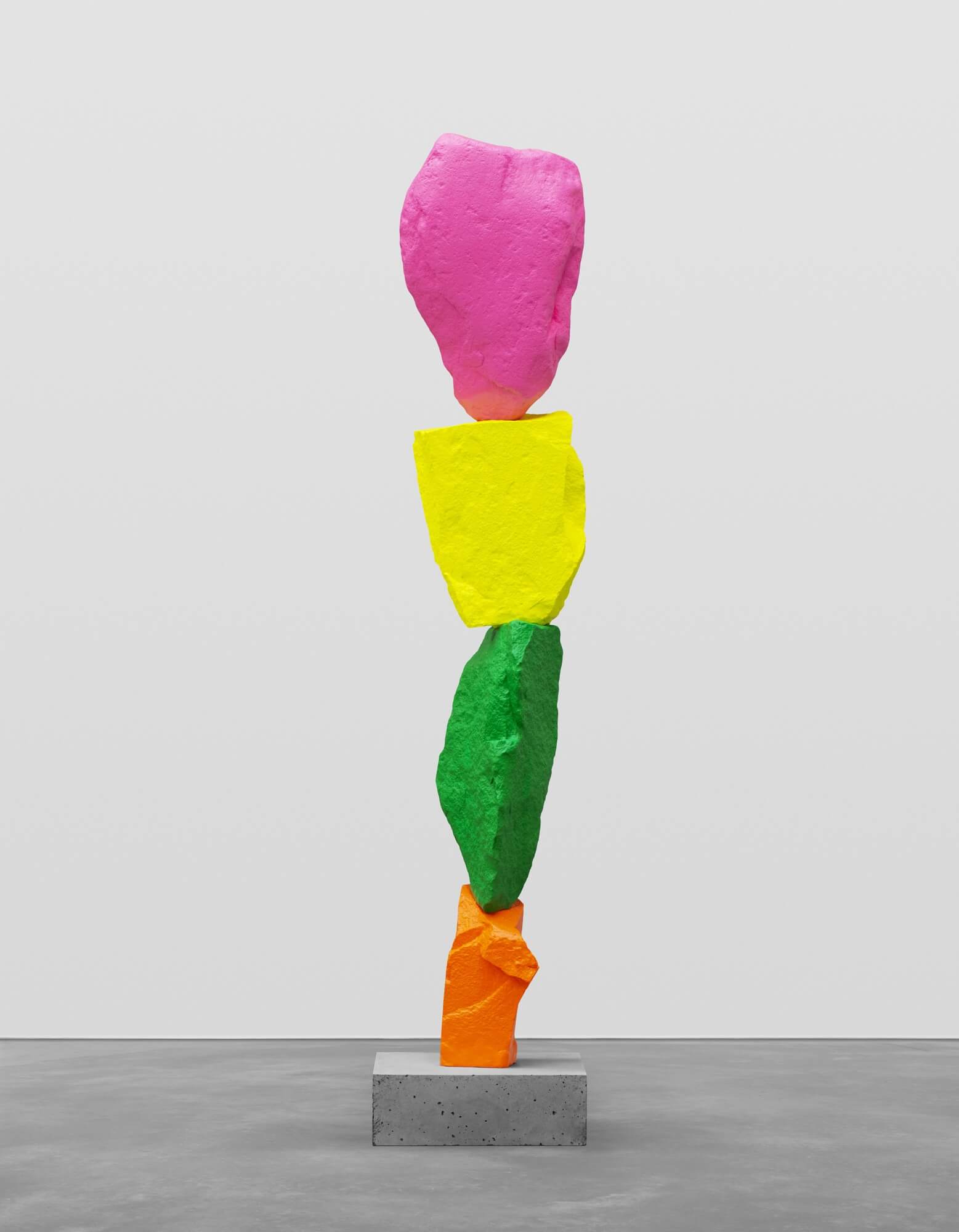 orange green yellow pink mountain | UGO RONDINONE