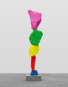 blue red yellow green pink mountain | UGO RONDINONE