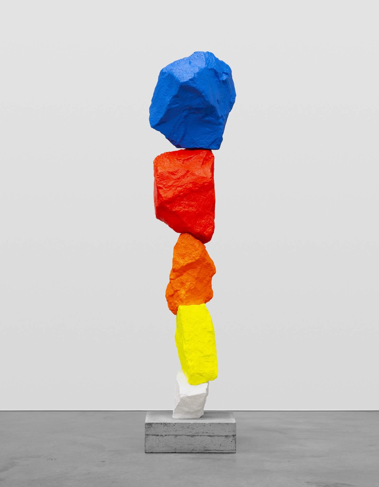 white yellow orange red blue mountain | UGO RONDINONE