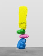 blue pink green yellow mountain | UGO RONDINONE