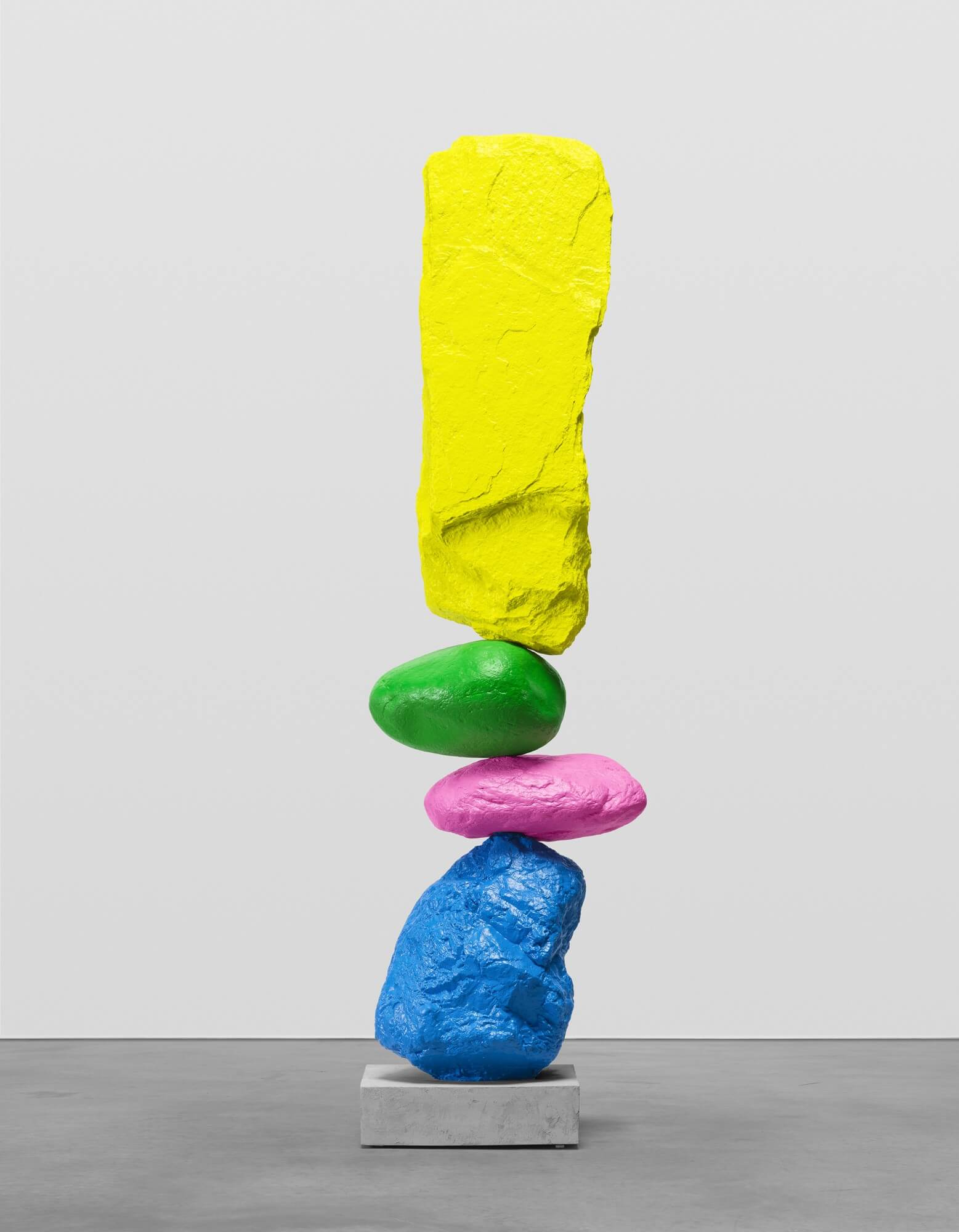 blue pink green yellow mountain | UGO RONDINONE