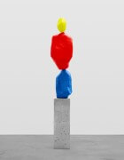 blue yellow red mountain | UGO RONDINONE