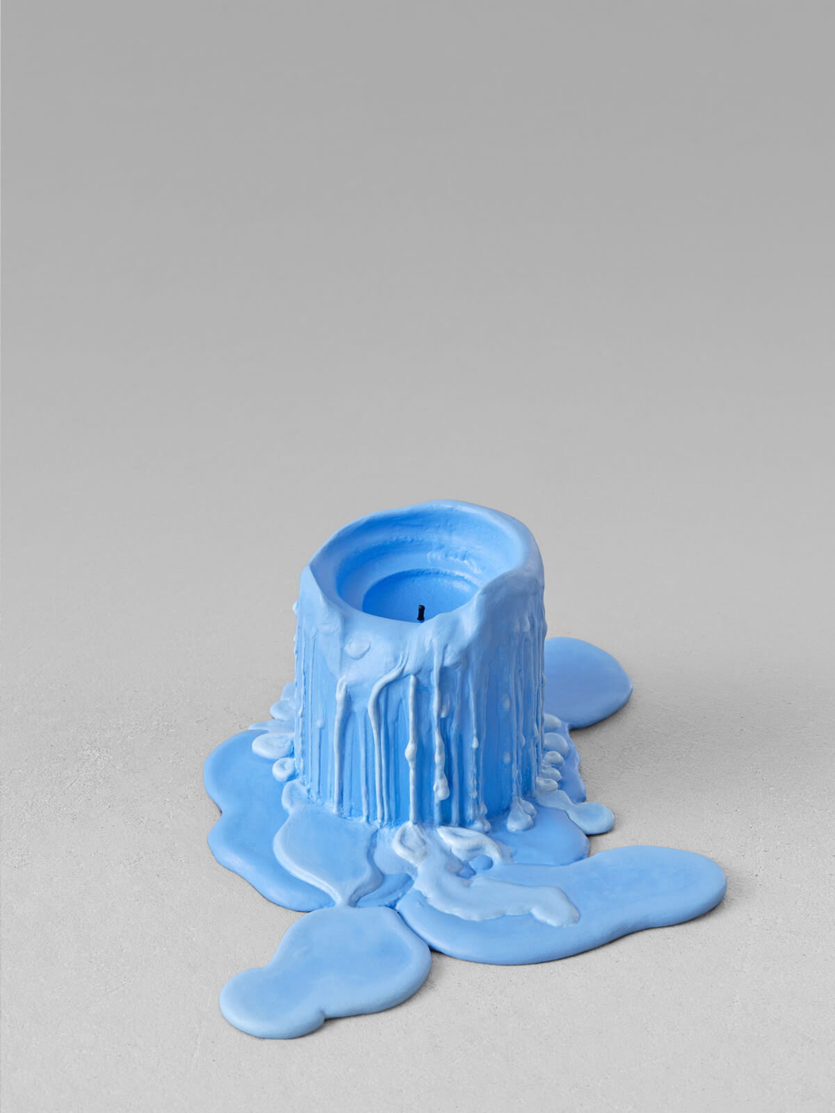still life. (stone blue candle) | UGO RONDINONE