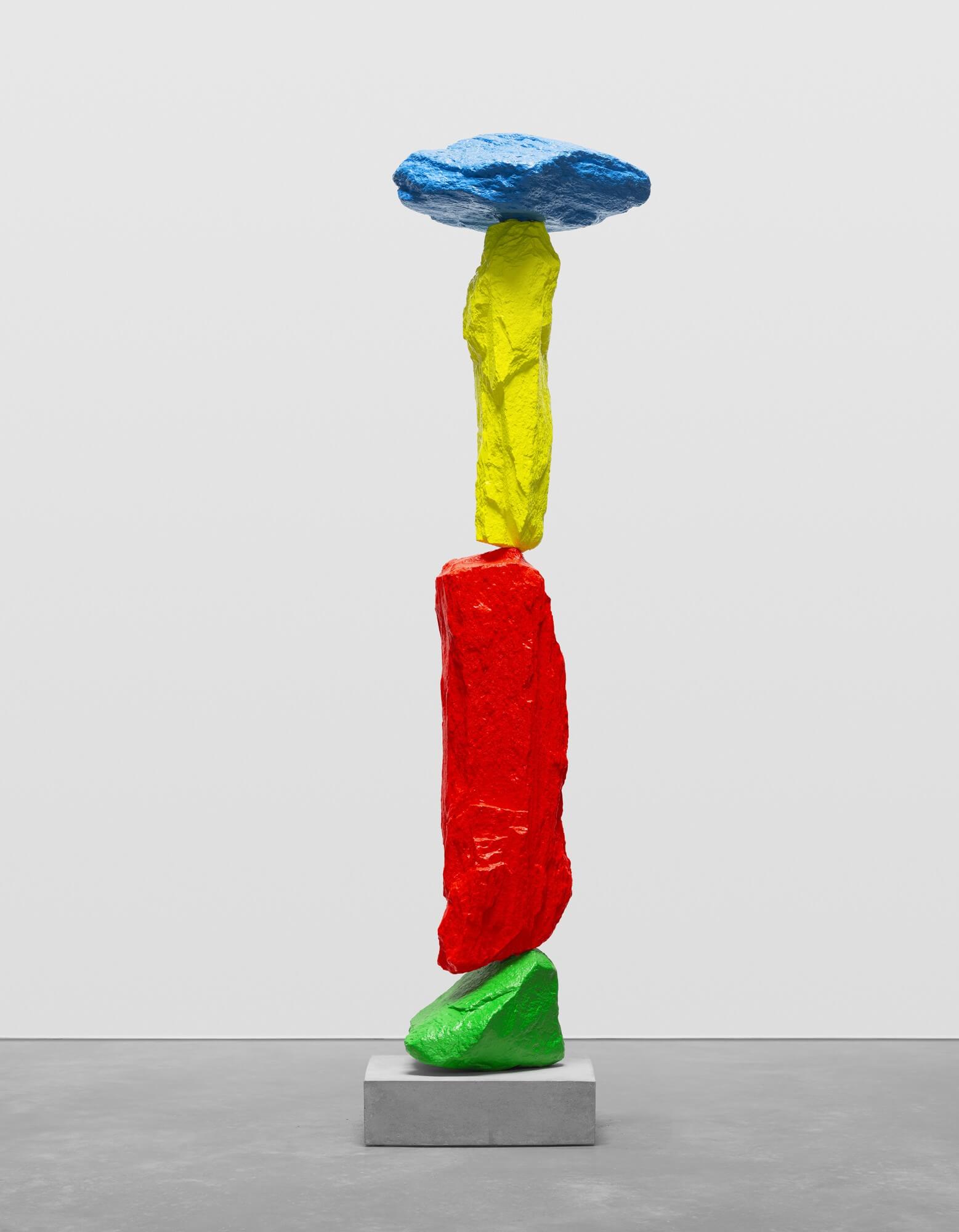 green red yellow blue mountain | UGO RONDINONE