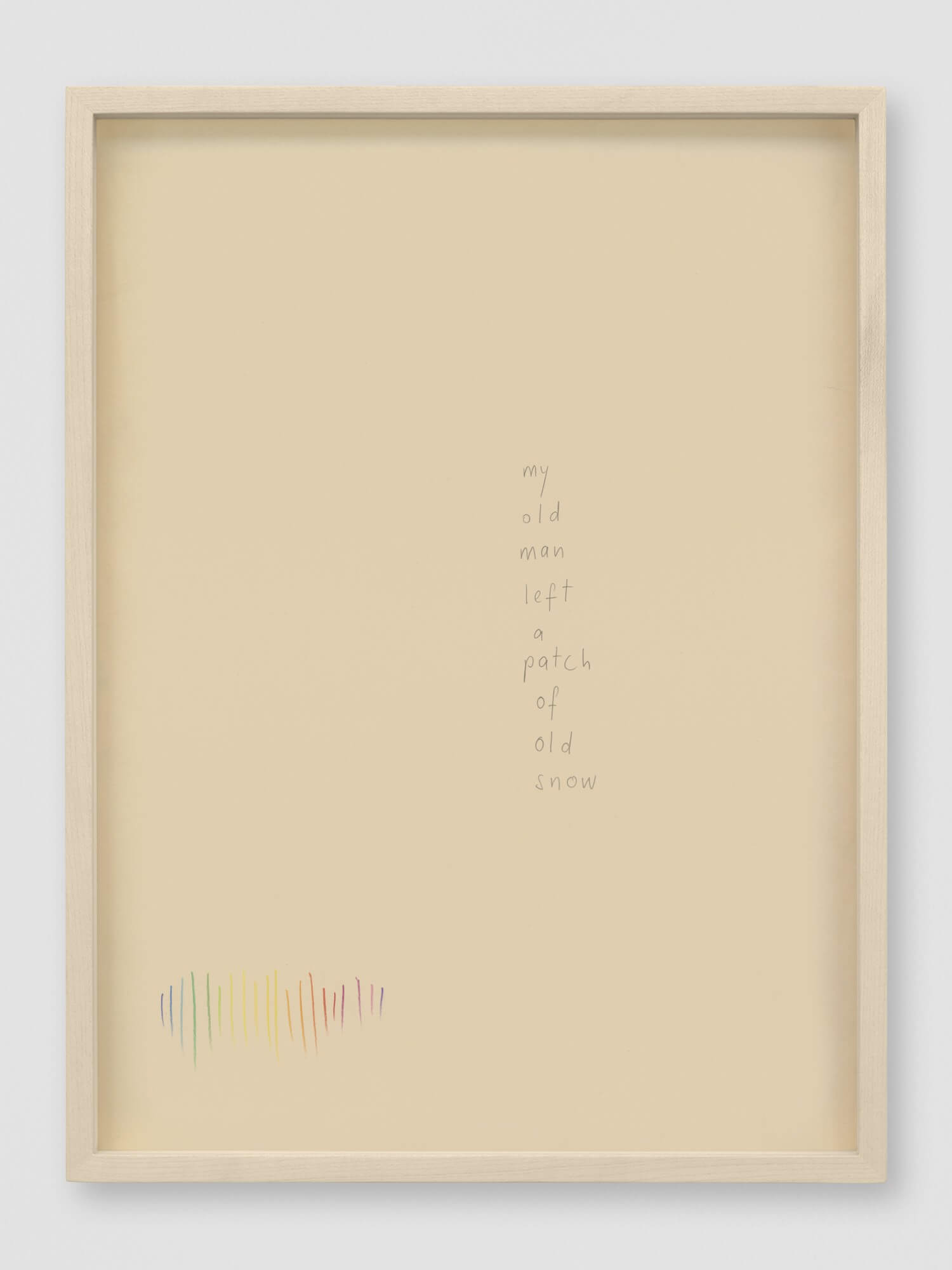 lines out to silence | UGO RONDINONE