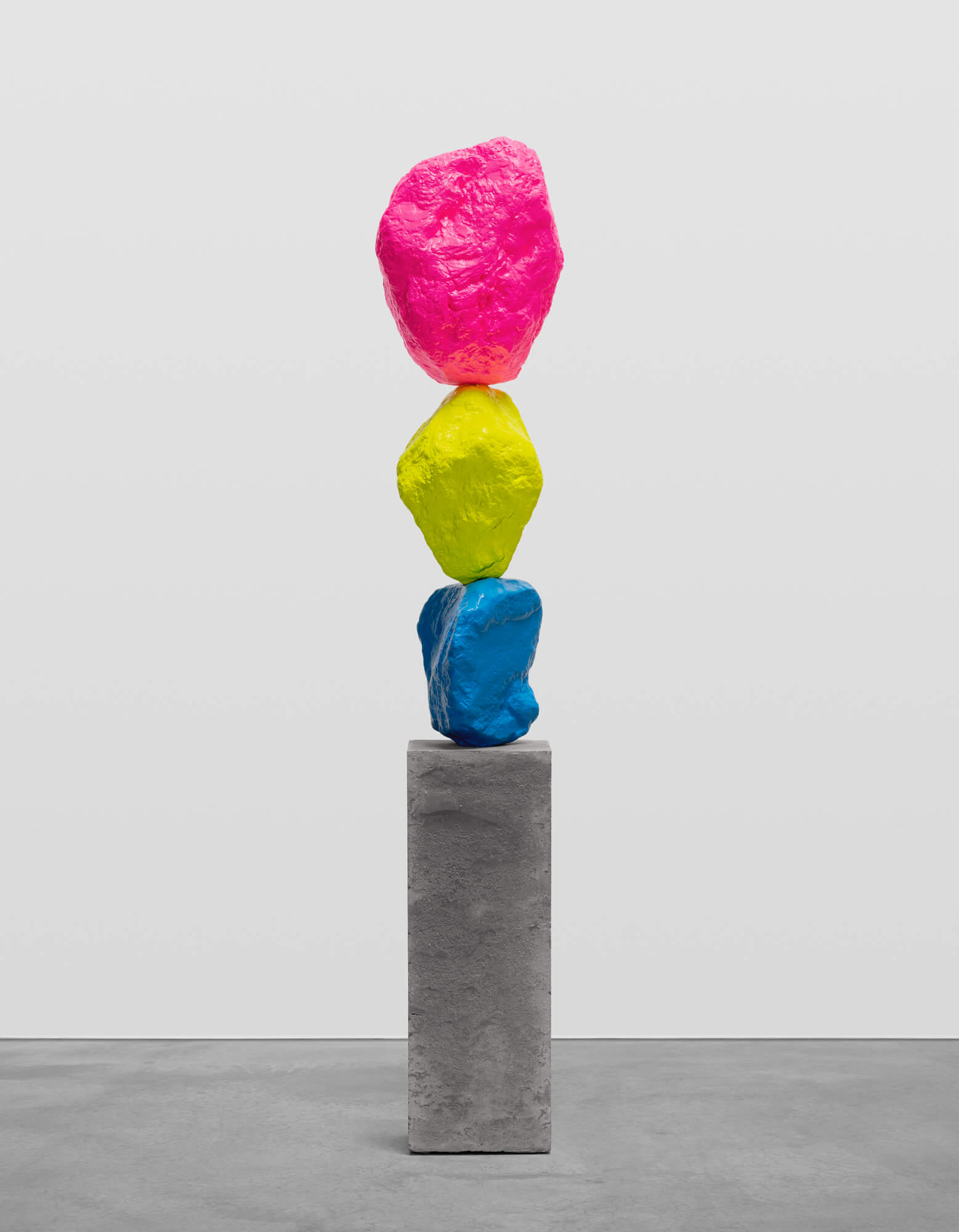 blue yellow pink mountain | UGO RONDINONE