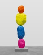 pink blue yellow orange mountain | UGO RONDINONE