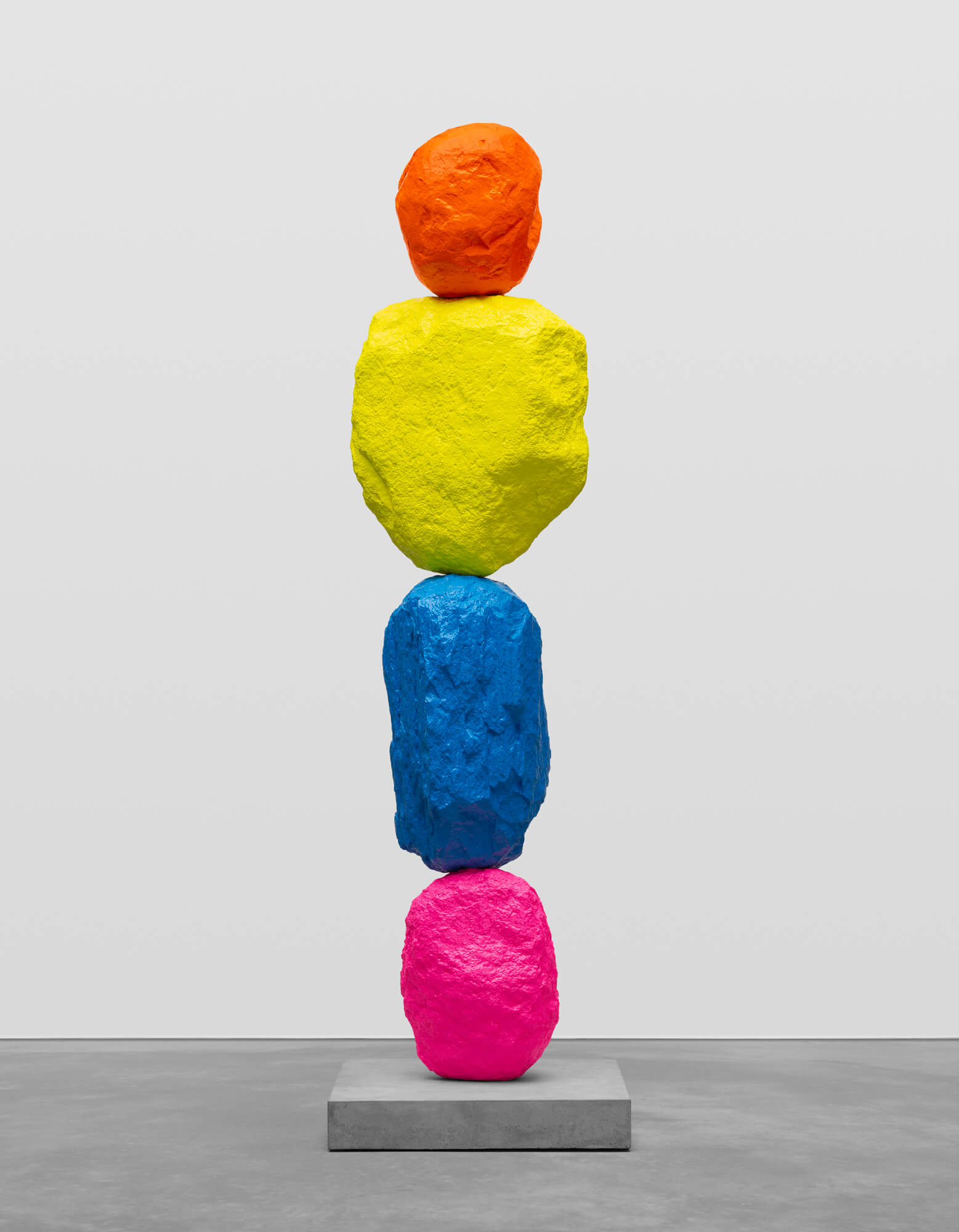 pink blue yellow orange mountain | UGO RONDINONE