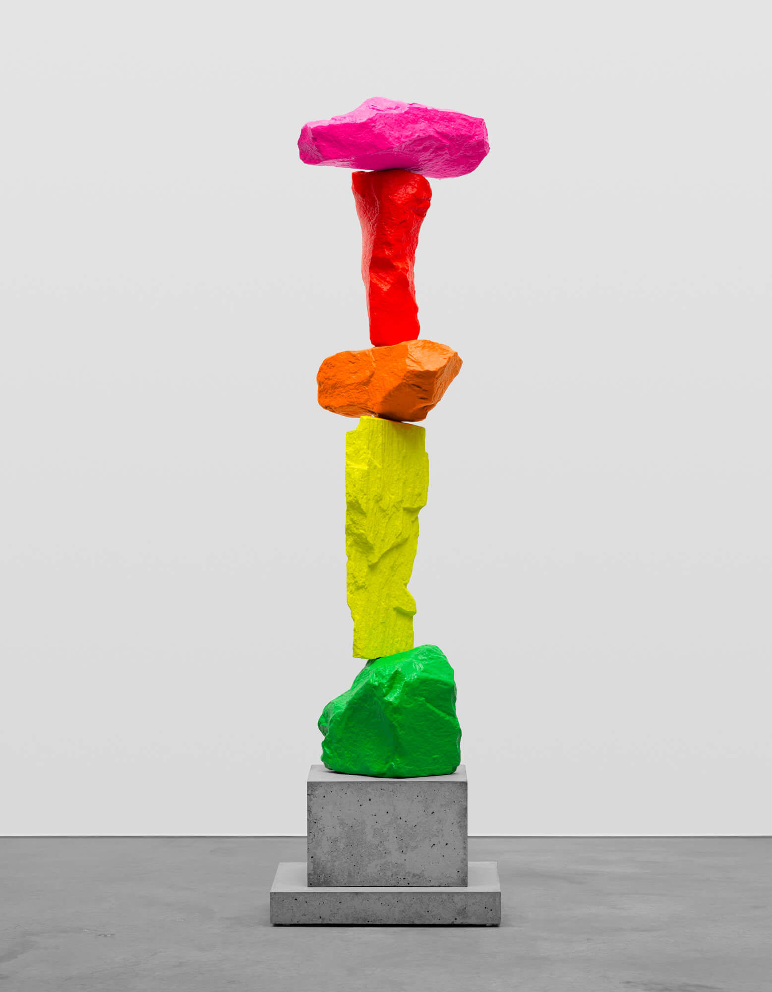 green yellow orange red pink mountain | UGO RONDINONE
