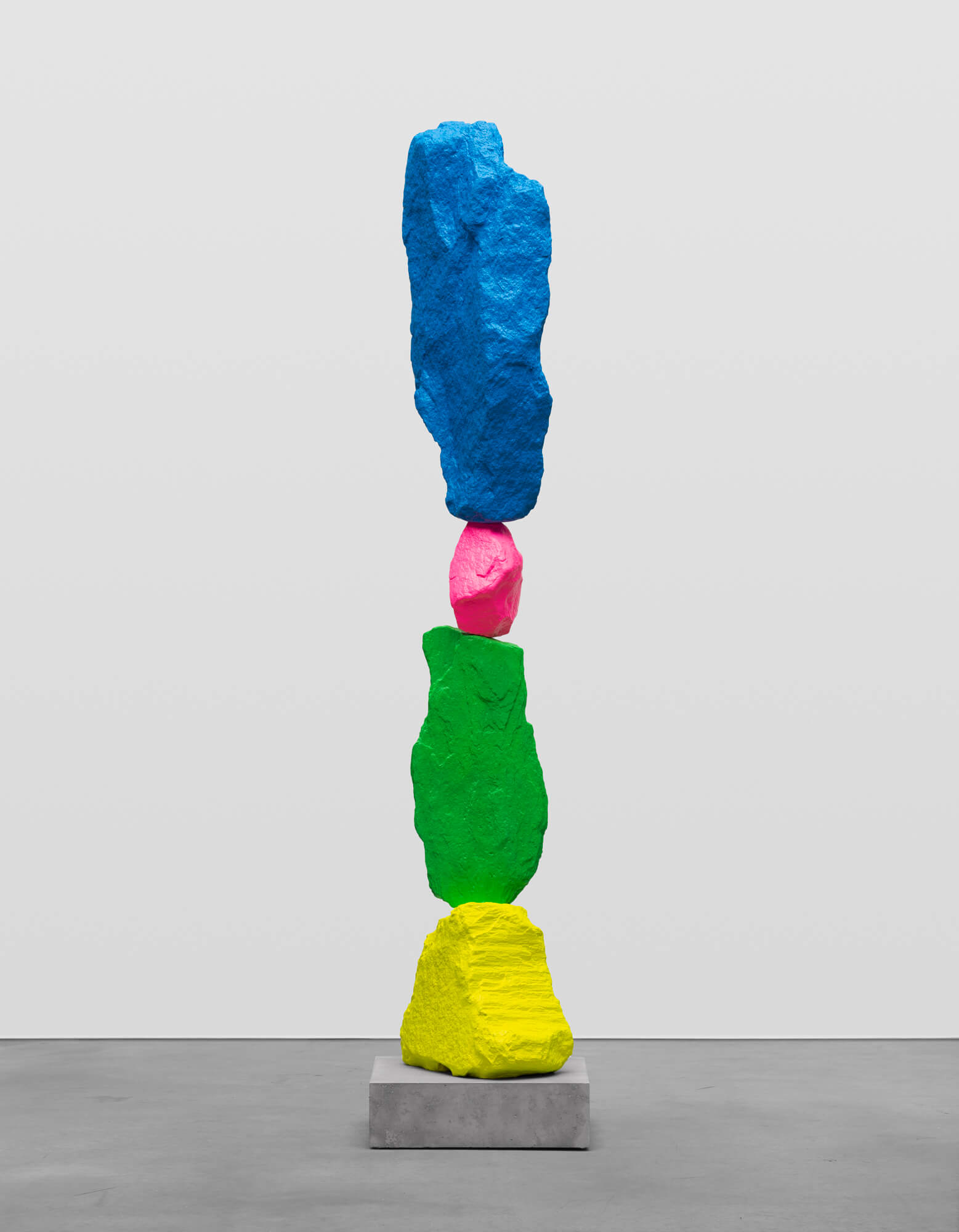 yellow green pink blue mountain | UGO RONDINONE