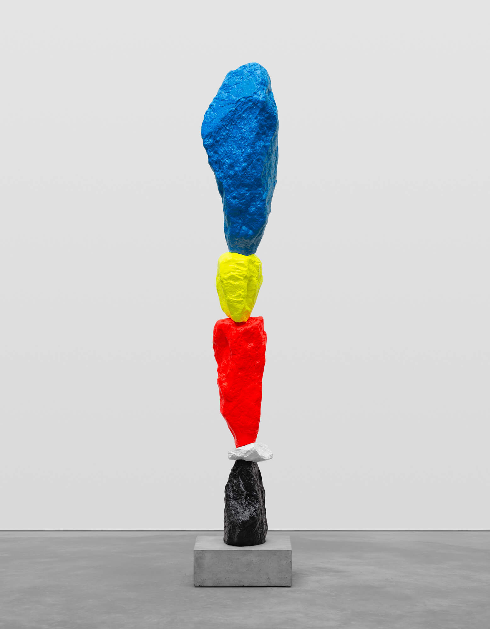 black white red yellow blue mountain | UGO RONDINONE