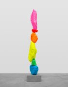 blue green yellow orange red pink mountain | UGO RONDINONE