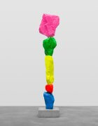 blue red yellow green pink mountain | UGO RONDINONE