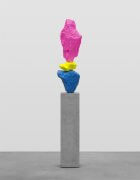 blue yellow pink mountain | UGO RONDINONE