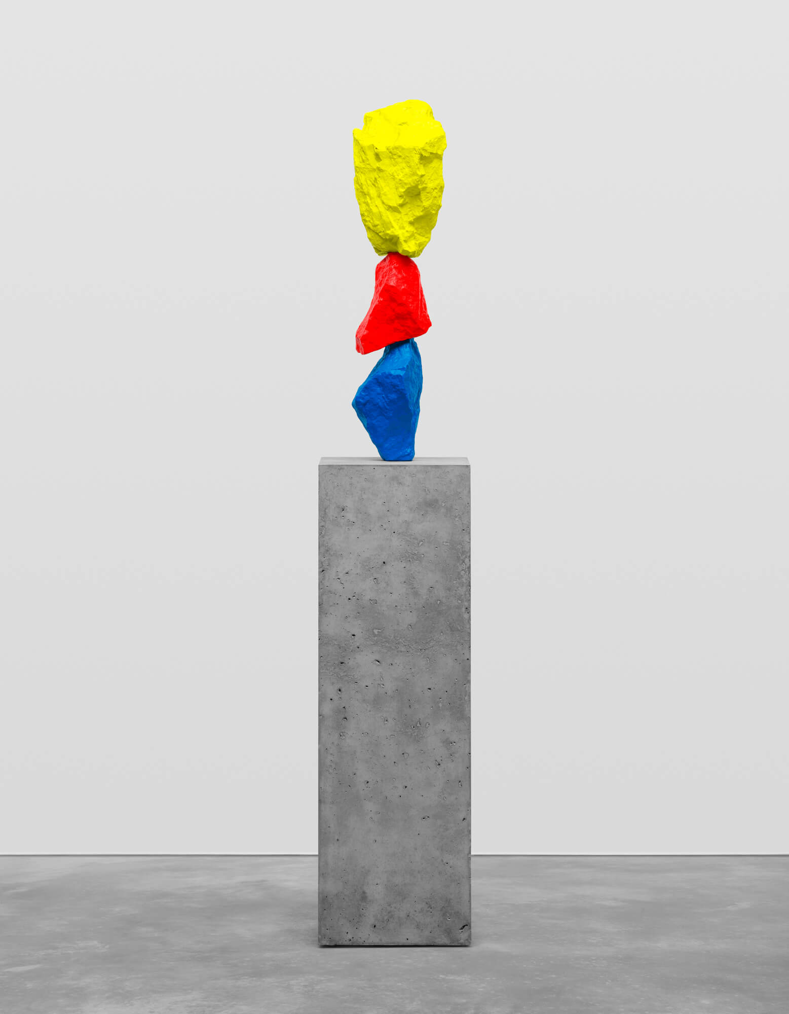 blue red yellow mountain | UGO RONDINONE