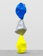 small yellow silver blue mountain | UGO RONDINONE