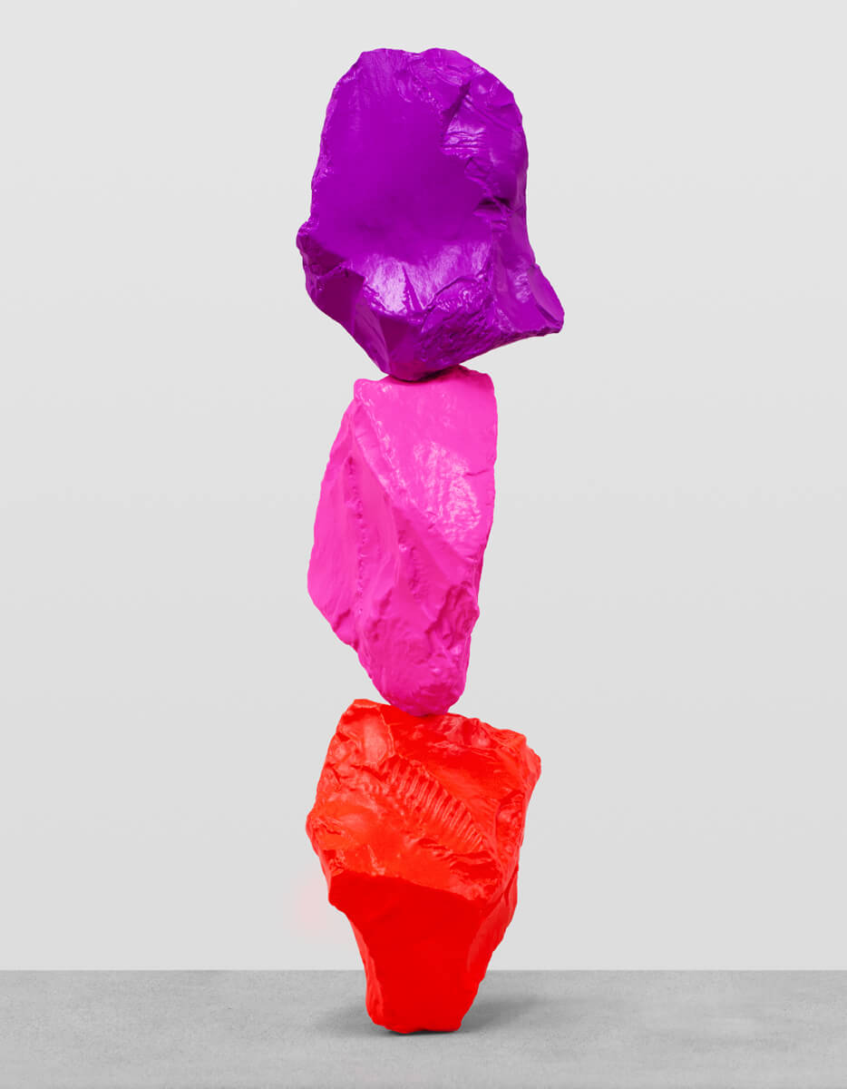 small red pink violet mountain | UGO RONDINONE