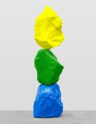 small blue green yellow mountain | UGO RONDINONE