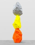 small orange yellow silver mountain | UGO RONDINONE