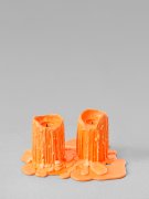 still.life. (brilliant orange candle) | UGO RONDINONE