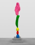 blue red yellow green pink mountain | UGO RONDINONE