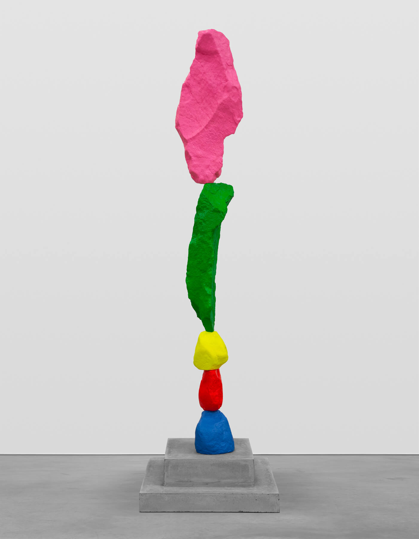 blue red yellow green pink mountain | UGO RONDINONE