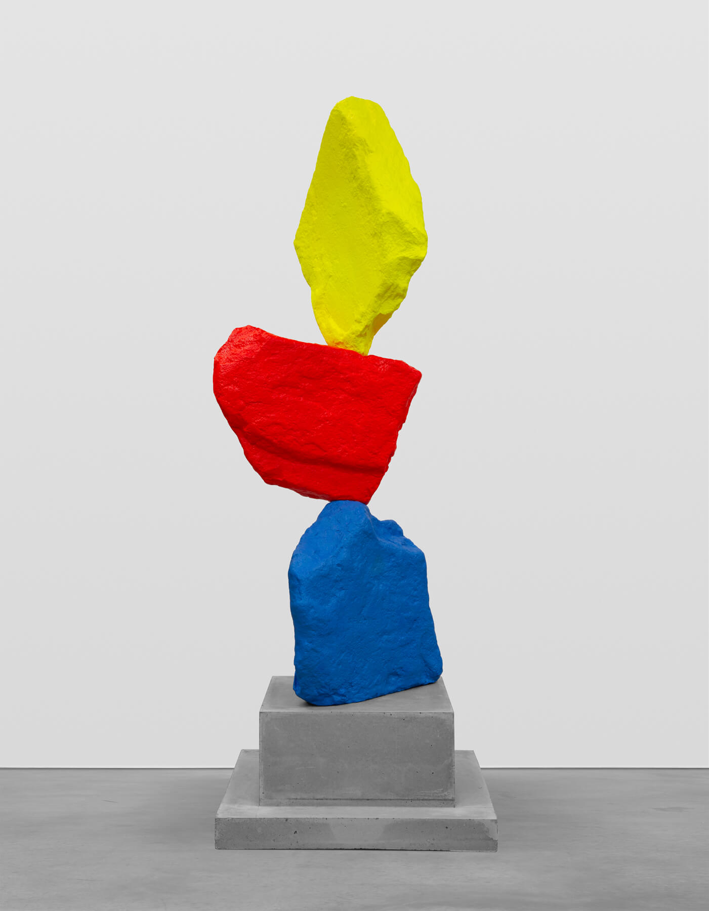 blue red yellow mountain | UGO RONDINONE