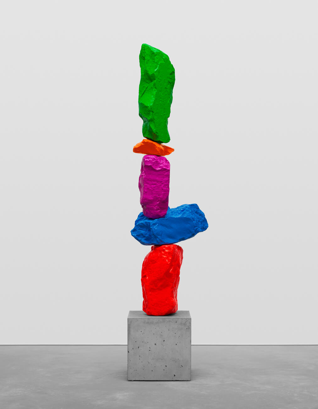 red blue violet orange green mountain | UGO RONDINONE
