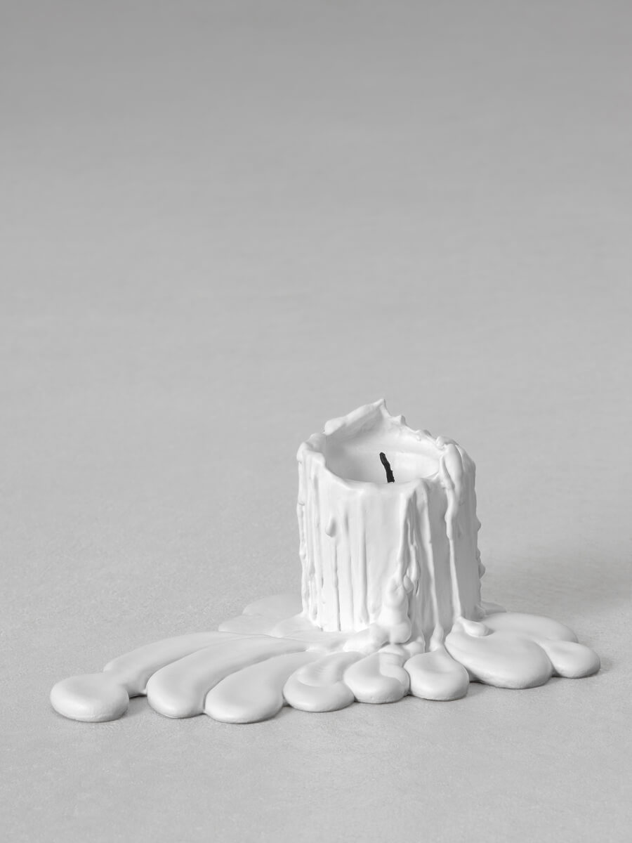 still.life. (powdery white candle) | UGO RONDINONE