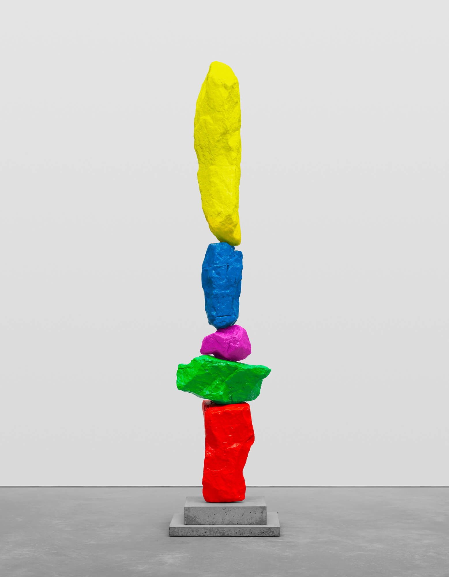 red green violet blue yellow mountain | UGO RONDINONE