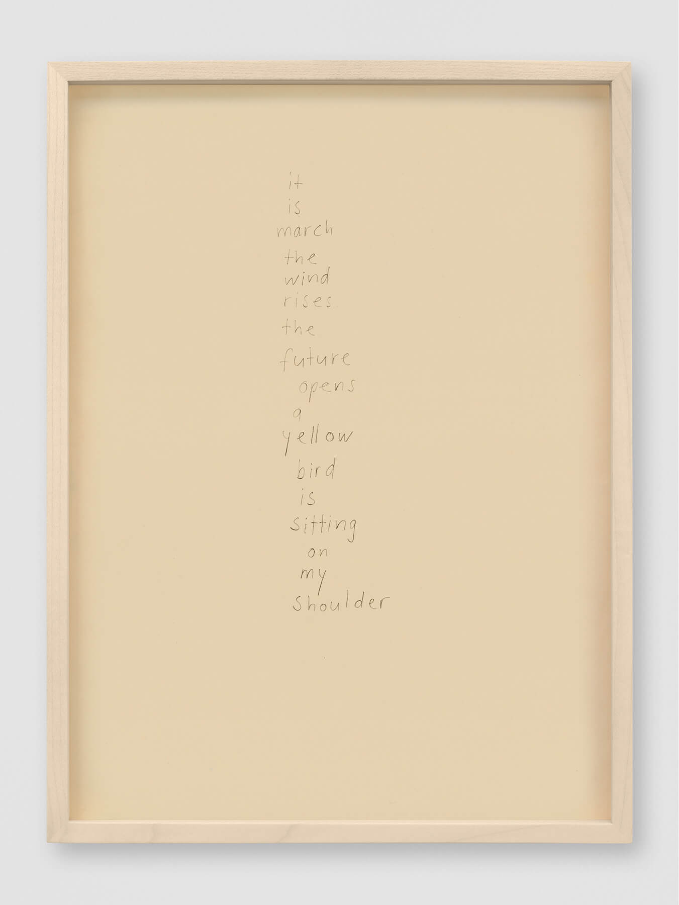poem | UGO RONDINONE