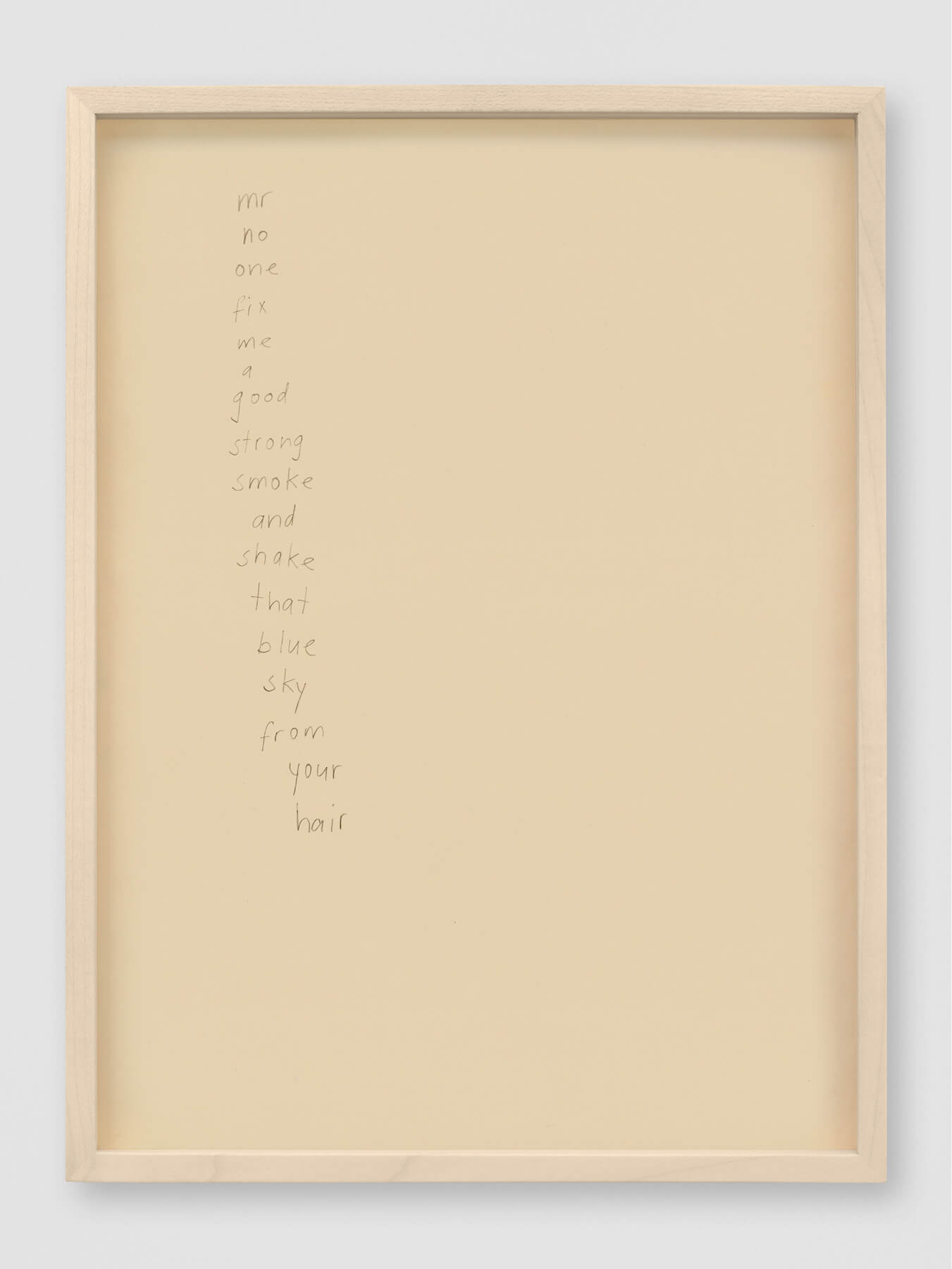 poem | UGO RONDINONE