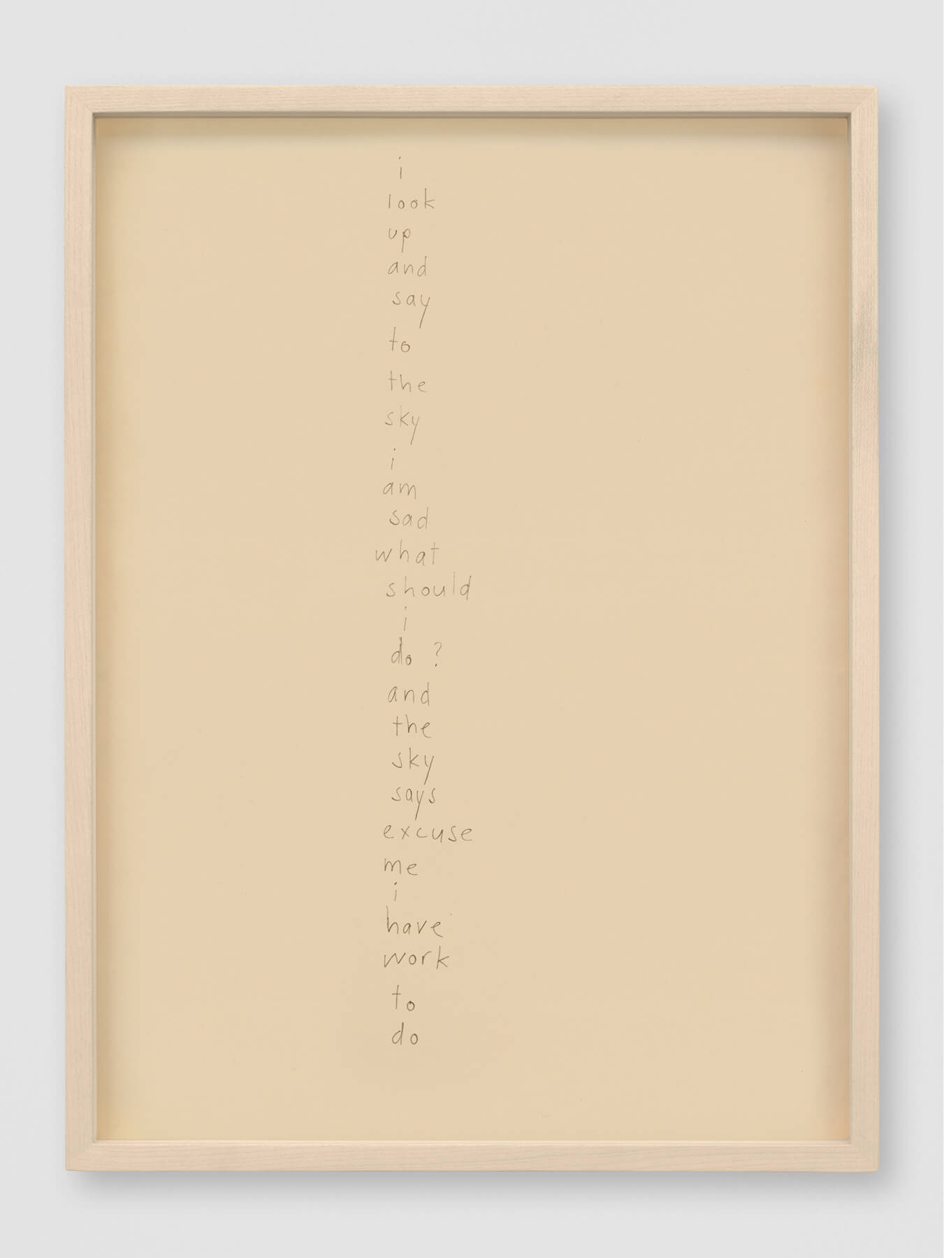 poem | UGO RONDINONE