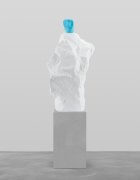 blue white nun | UGO RONDINONE